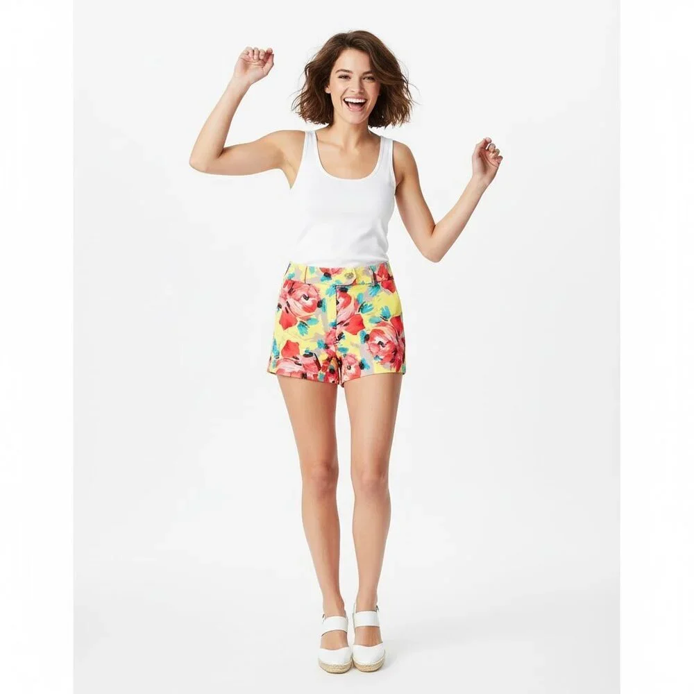 JCREW Outlet Floral Women's Shorts - Picture 1 of 10